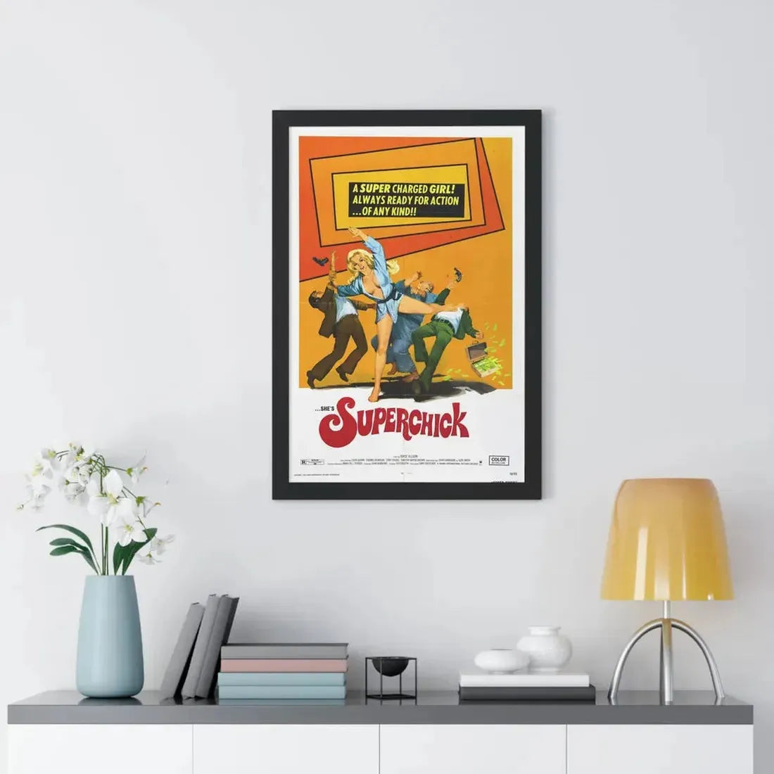 SUPERCHICK 1973 - Framed Movie Poster - The Sticker Space