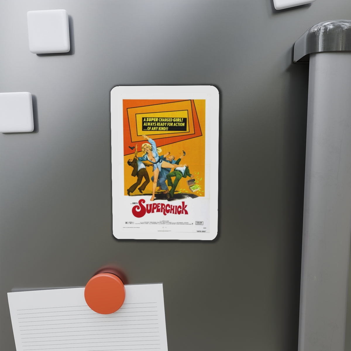 SUPERCHICK 1973 Movie Poster - Refrigerator Magnet-The Sticker Space