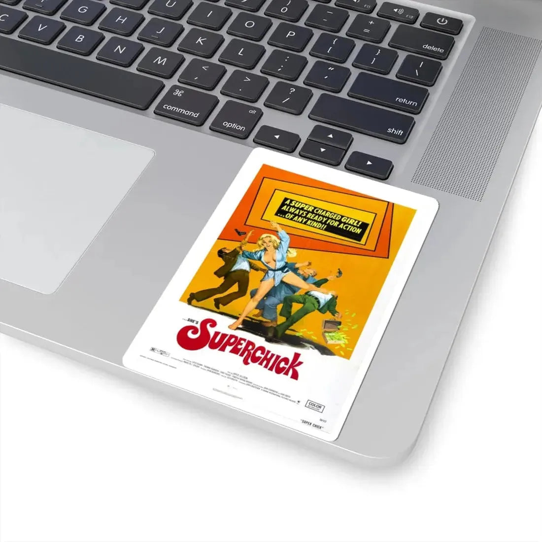 SUPERCHICK 1973 Movie Poster - STICKER Vinyl Kiss-Cut Decal - The Sticker Space