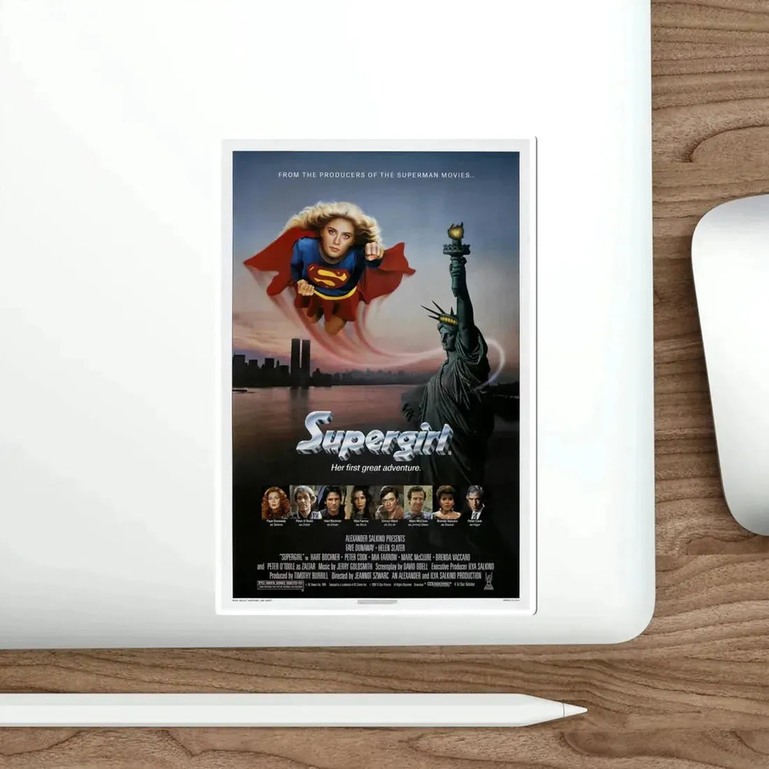 Supergirl 1984 Movie Poster STICKER Vinyl Die-Cut Decal - The Sticker Space