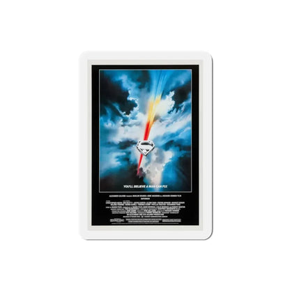 Superman 1978 Movie Poster Refrigerator Magnet 2 Inch - The Sticker Space