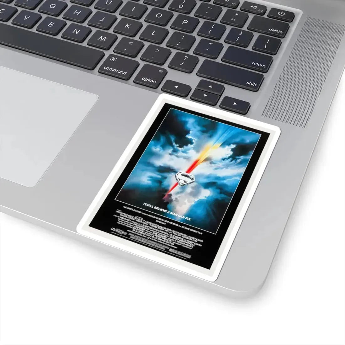 Superman 1978 Movie Poster - STICKER Vinyl Kiss-Cut Decal - The Sticker Space