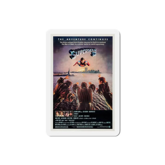 Superman II 1981 Movie Poster Refrigerator Magnet 2 Inch - The Sticker Space