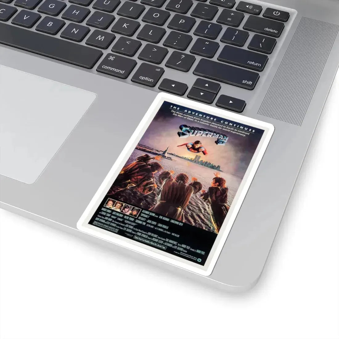 Superman II 1981 Movie Poster - STICKER Vinyl Kiss-Cut Decal - The Sticker Space