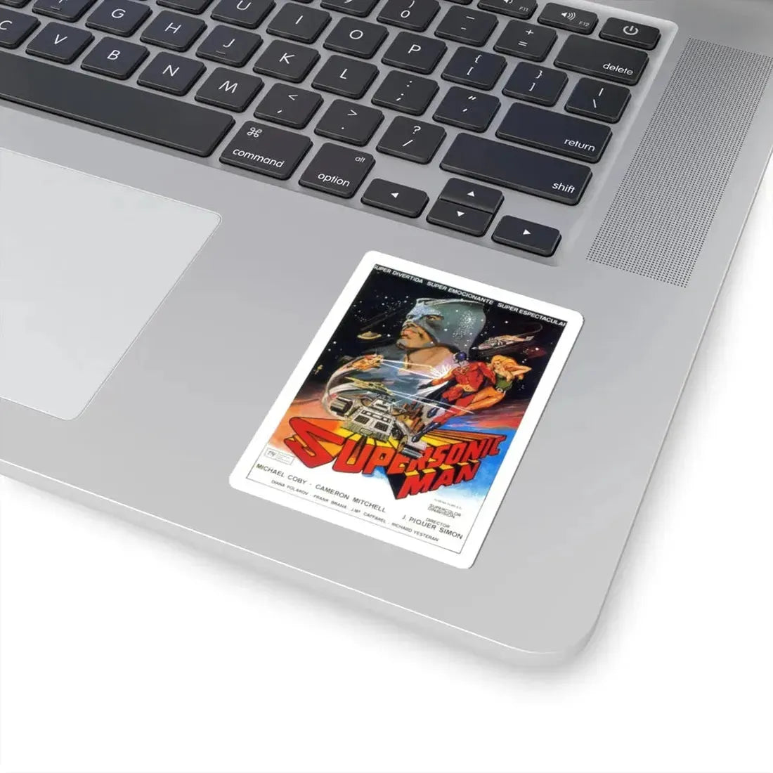 SUPERSONIC MAN 1979 Movie Poster - STICKER Vinyl Kiss-Cut Decal - The Sticker Space