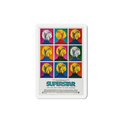 Superstar The Life and Times of Andy Warhol 1990 Movie Poster Die-Cut Magnet-4" x 4"-The Sticker Space