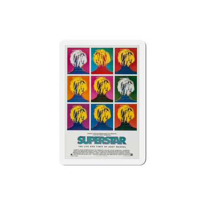 Superstar The Life and Times of Andy Warhol 1990 Movie Poster Refrigerator Magnet 4 Inch - The Sticker Space