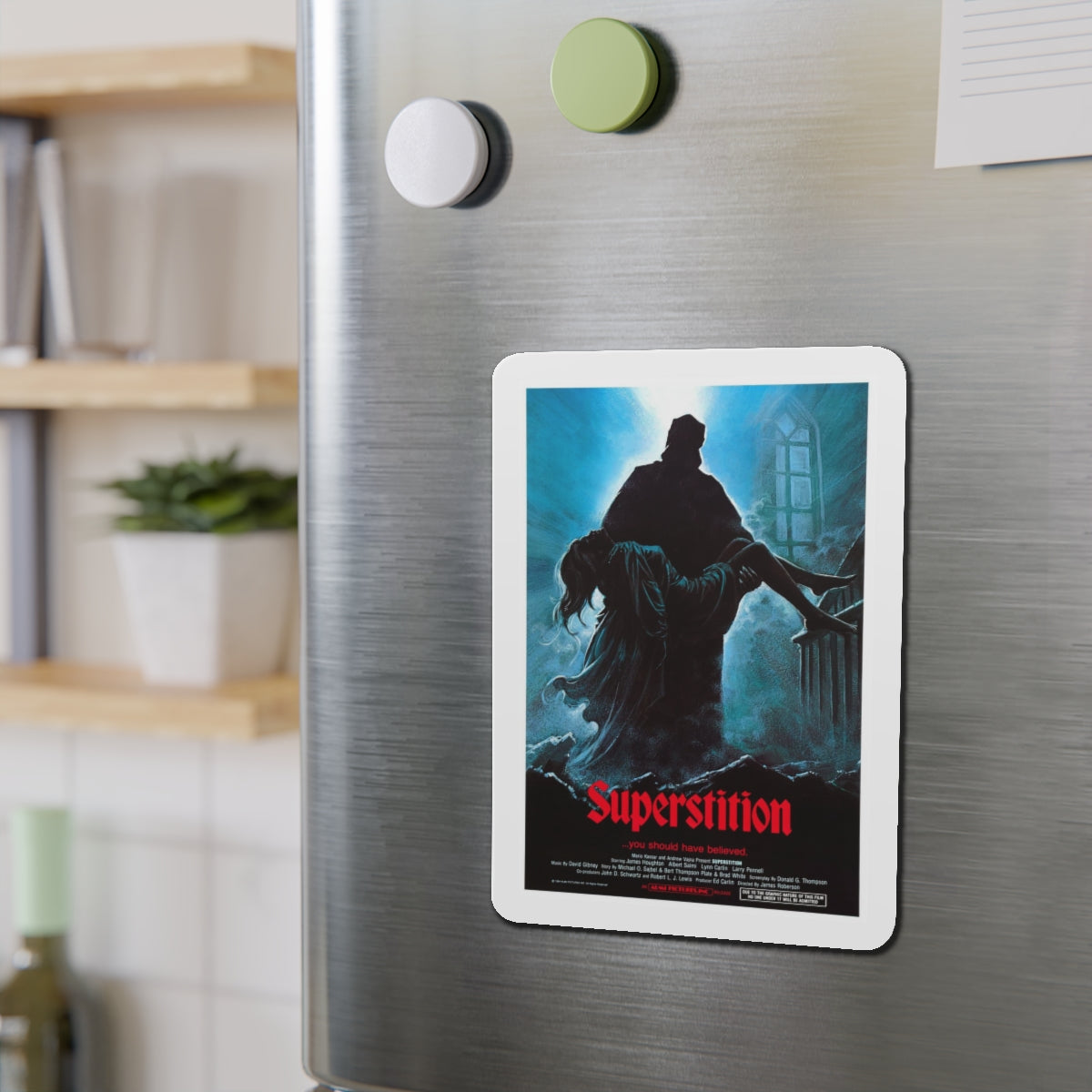 SUPERSTITION 1982 Movie Poster - Refrigerator Magnet-The Sticker Space