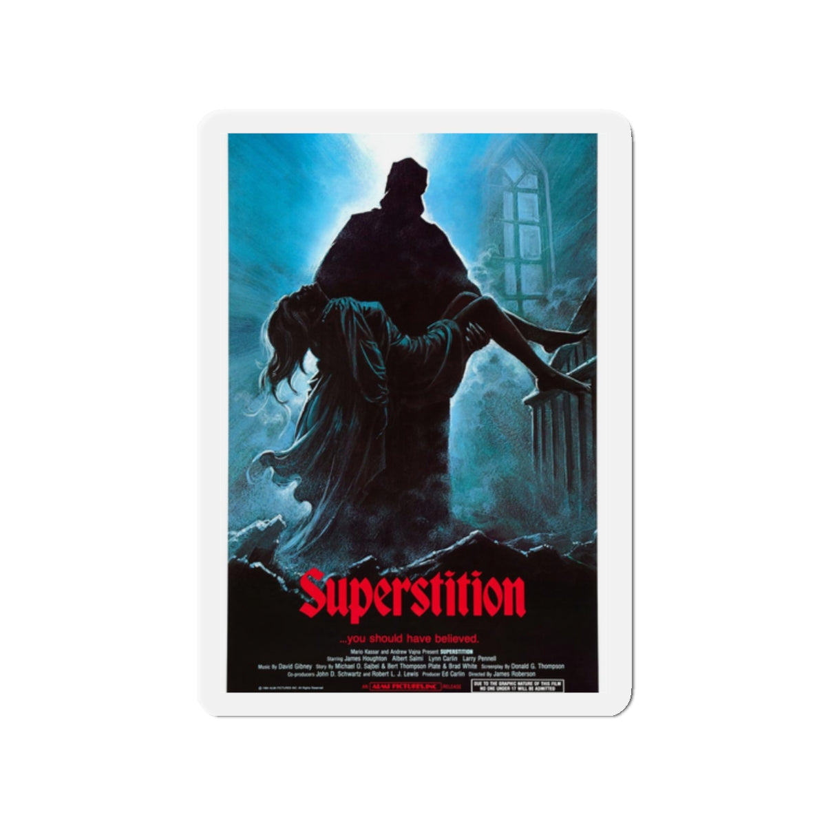 SUPERSTITION 1982 Movie Poster - Refrigerator Magnet-2" x 2"-The Sticker Space