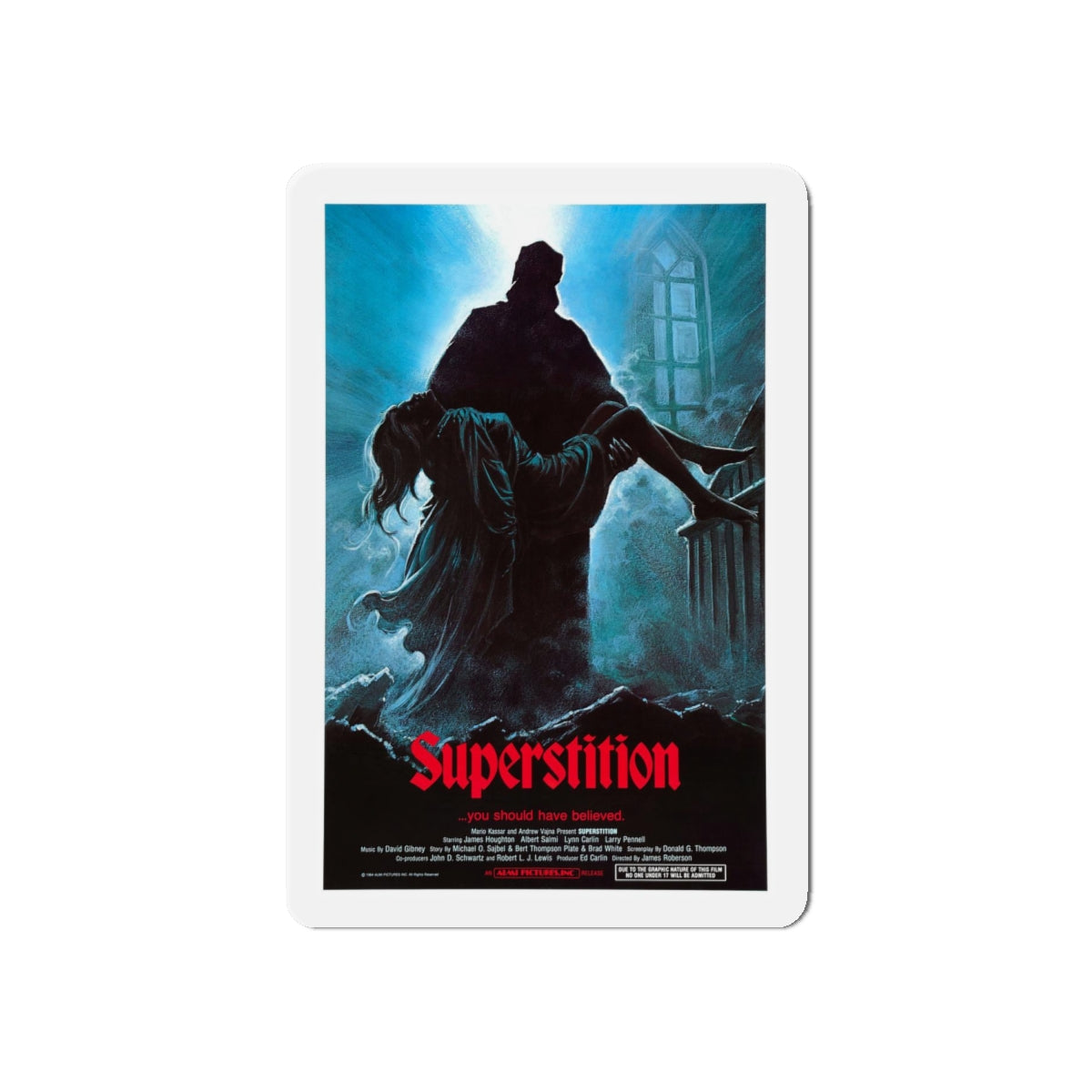 SUPERSTITION 1982 Movie Poster - Refrigerator Magnet-6" × 6"-The Sticker Space