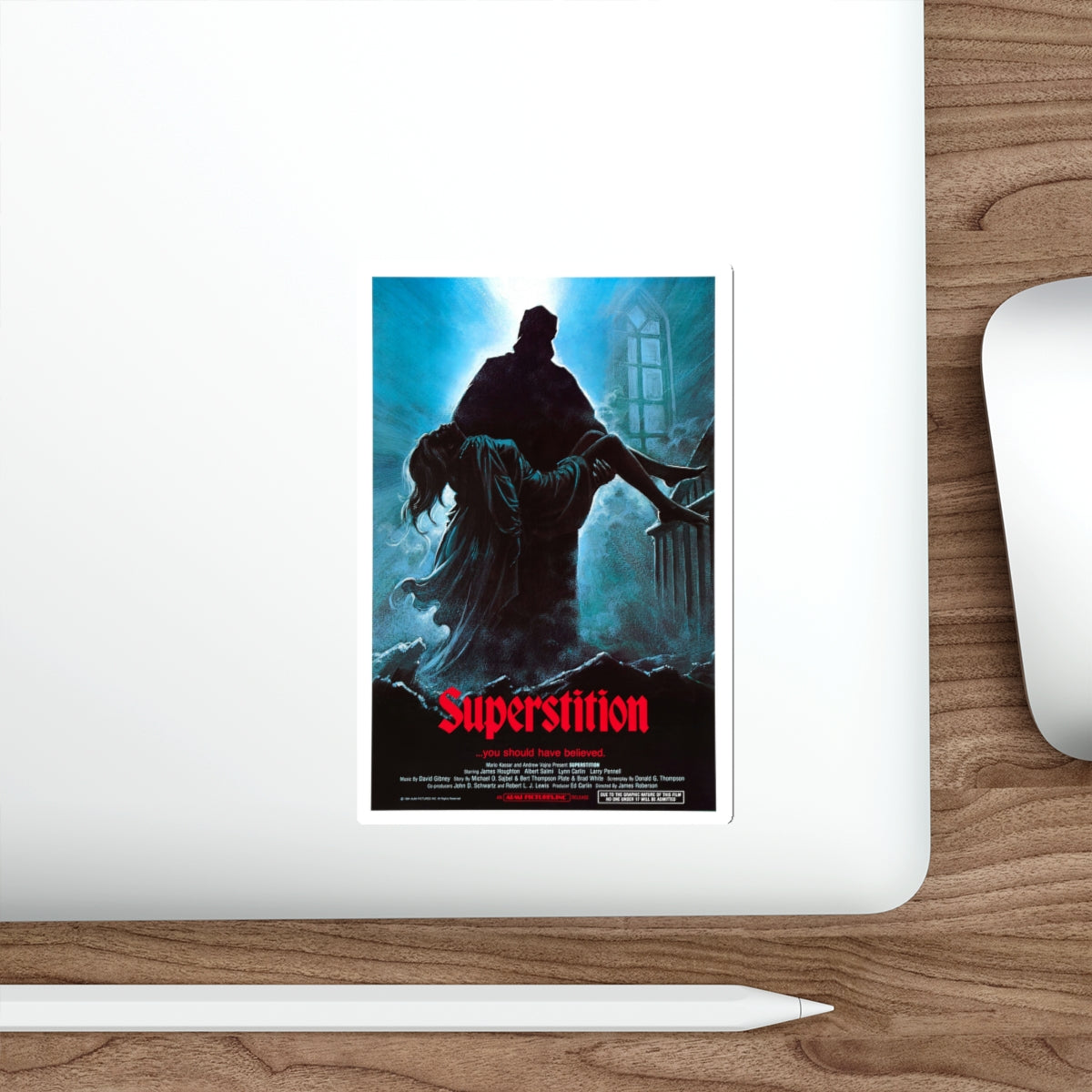 SUPERSTITION 1982 Movie Poster STICKER Vinyl Die-Cut Decal-The Sticker Space