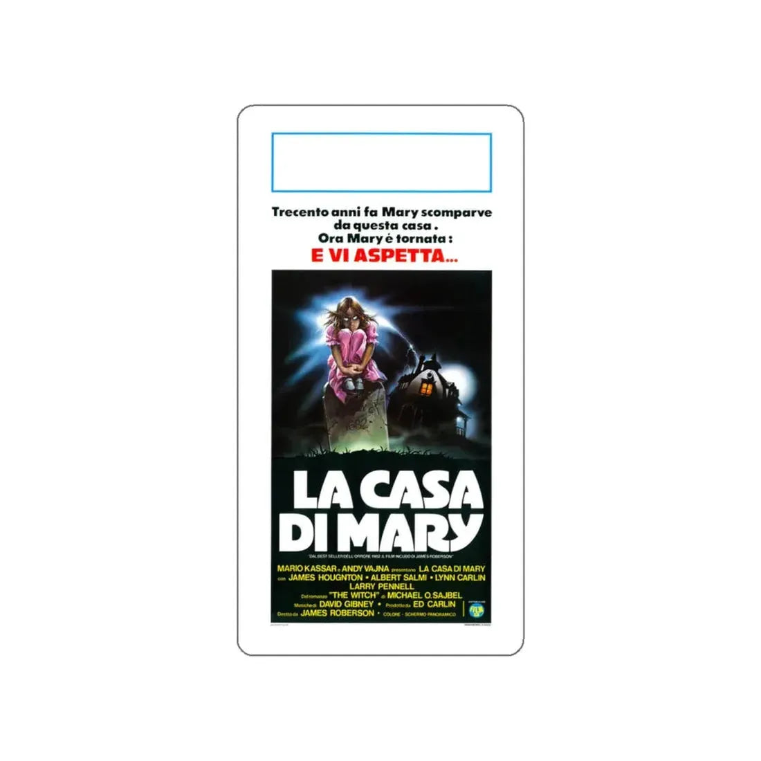 SUPERSTITION (ITALIAN) 1982 Movie Poster STICKER Vinyl Die-Cut Decal 4 Inch - The Sticker Space