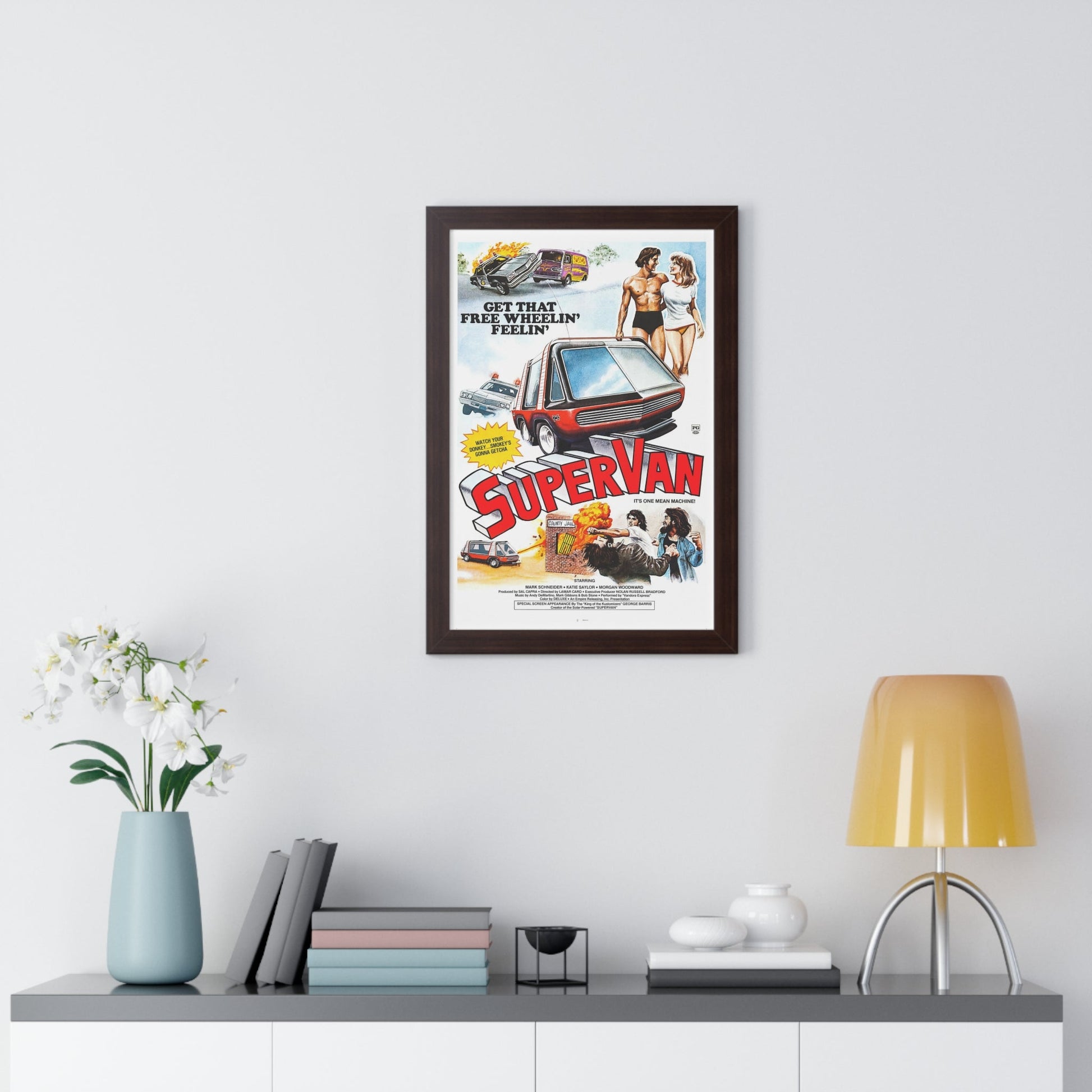 SUPERVAN 1977 - Framed Movie Poster-The Sticker Space