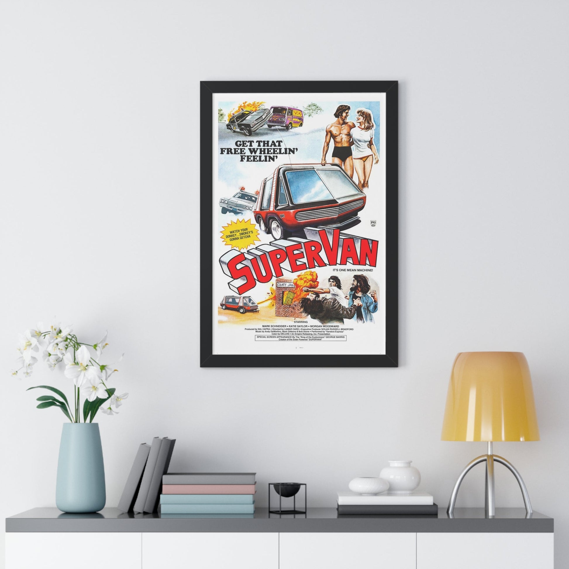 SUPERVAN 1977 - Framed Movie Poster-The Sticker Space