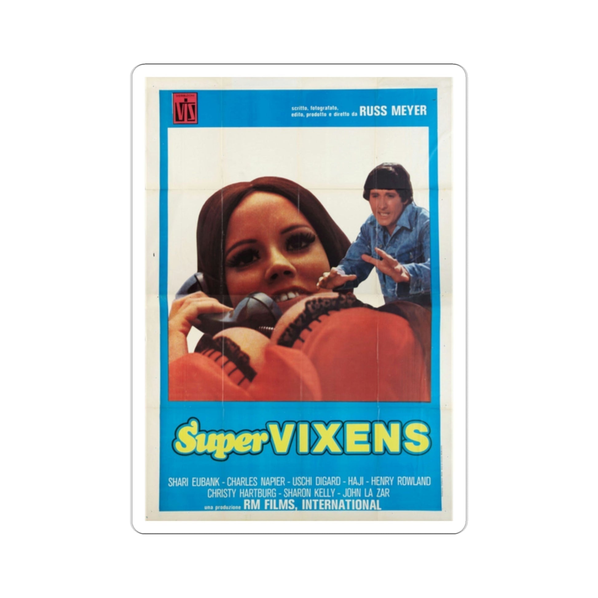 Supervixens 1975 5 Movie Poster STICKER Vinyl Die-Cut Decal-2 Inch-The Sticker Space