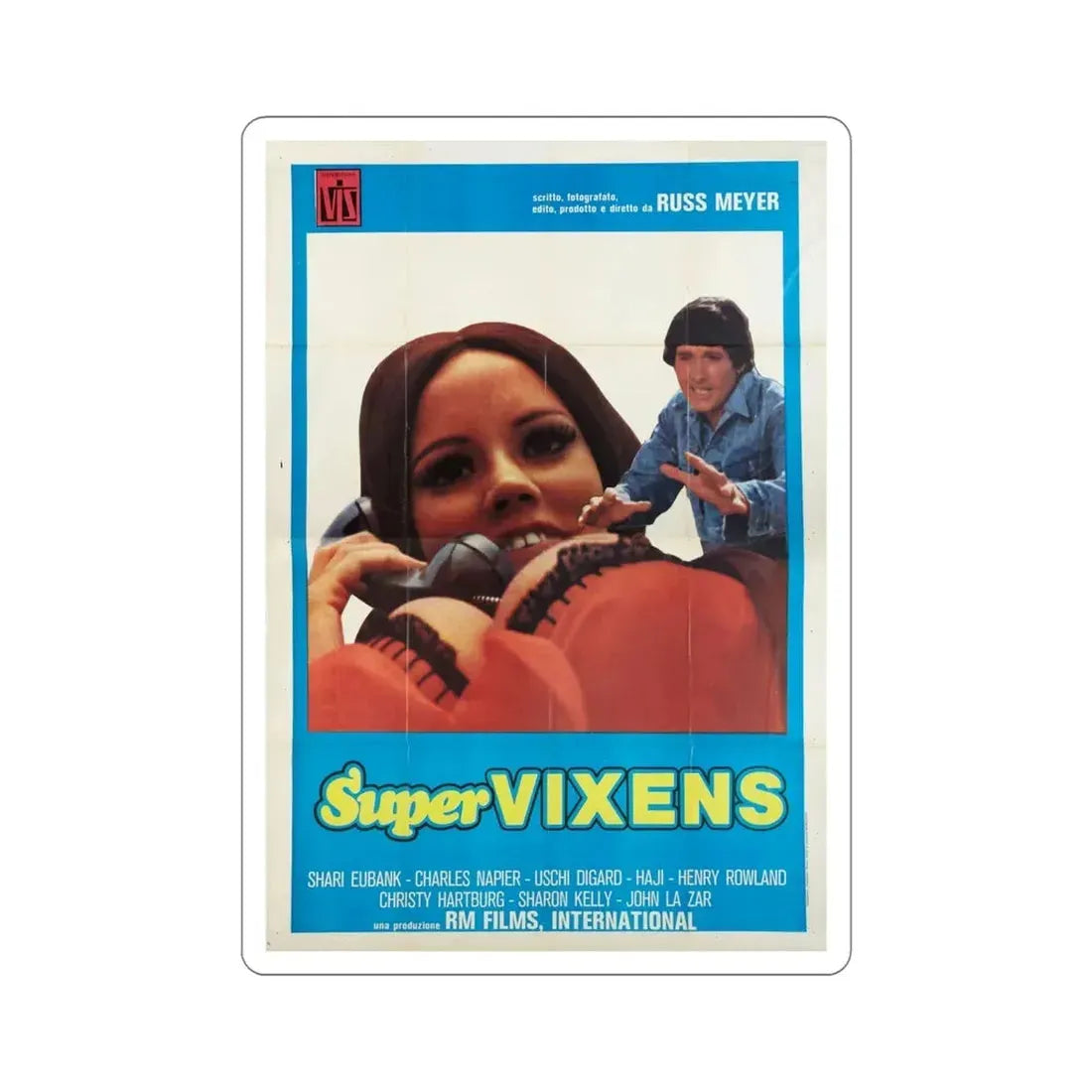 Supervixens 1975 5 Movie Poster STICKER Vinyl Die-Cut Decal 6 Inch - The Sticker Space