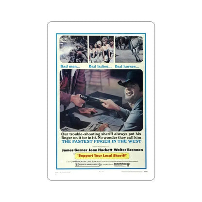 Support Your Local Sheriff 1969 Movie Poster STICKER Vinyl Die-Cut Decal 2 Inch - The Sticker Space