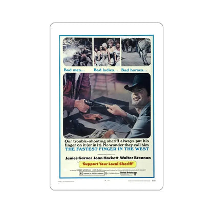 Support Your Local Sheriff 1969 Movie Poster STICKER Vinyl Die-Cut Decal 6 Inch - The Sticker Space
