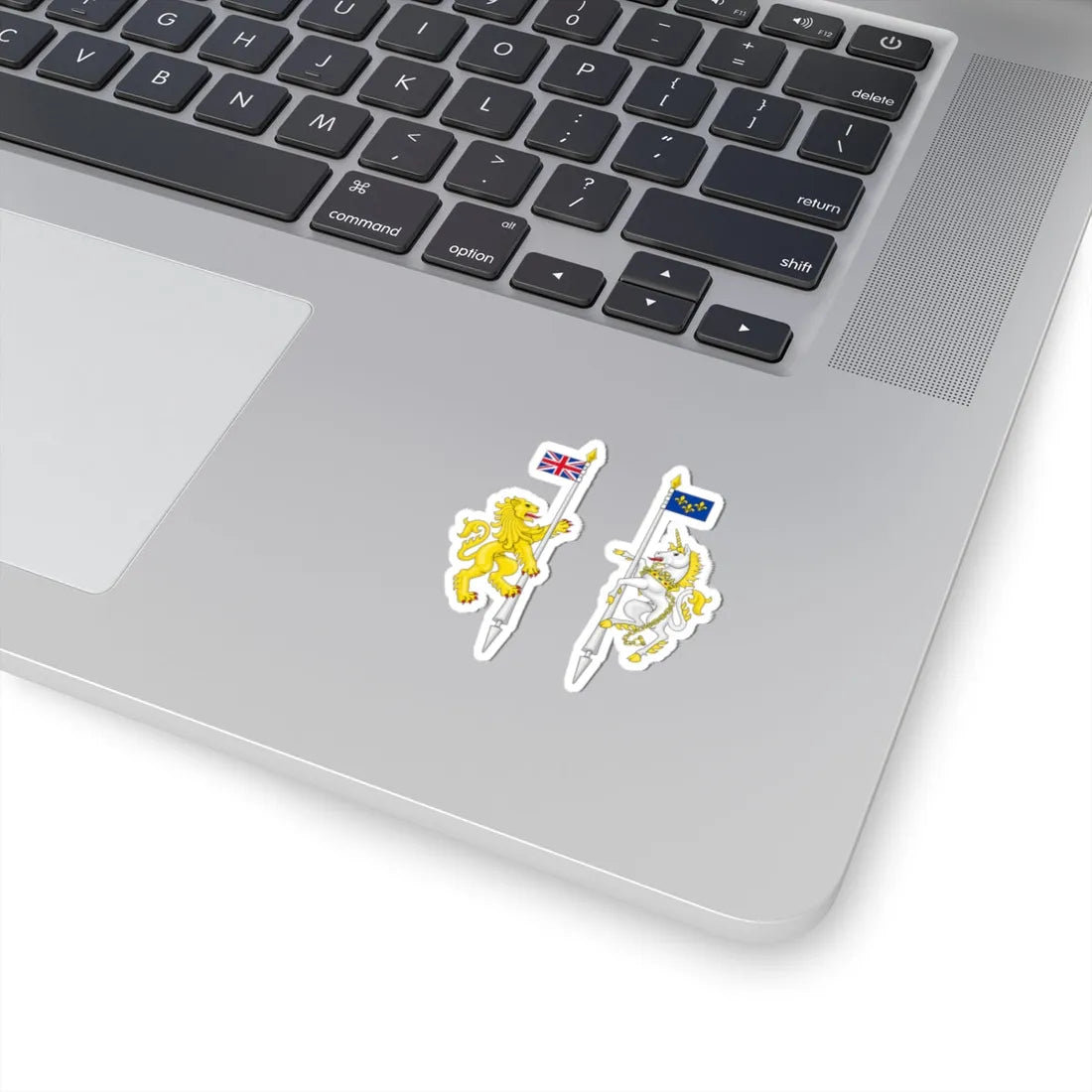 Supporters from the coat of arms of Canada - STICKER Vinyl Kiss-Cut Decal - The Sticker Space