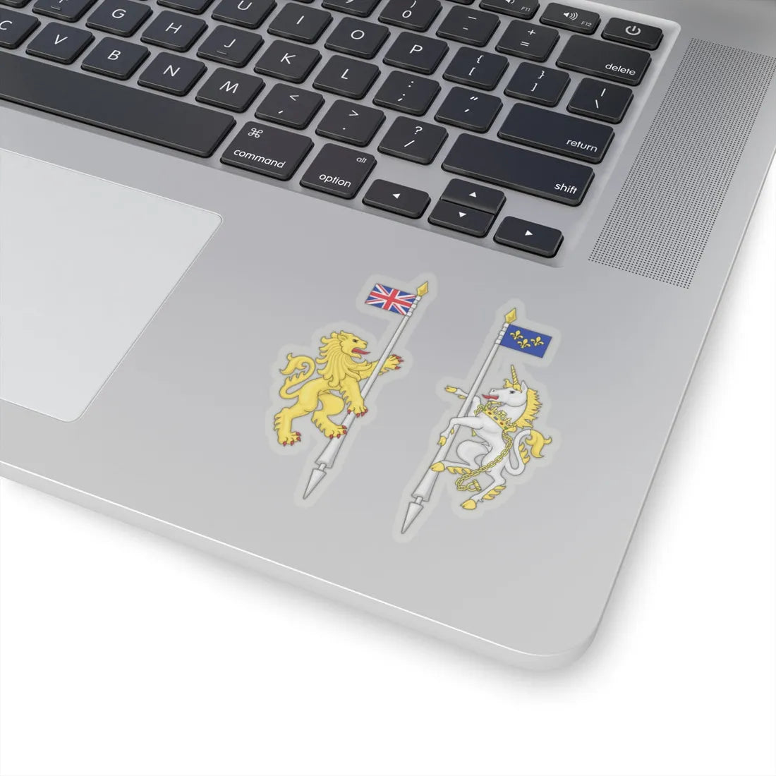 Supporters from the coat of arms of Canada - STICKER Vinyl Kiss-Cut Decal - The Sticker Space