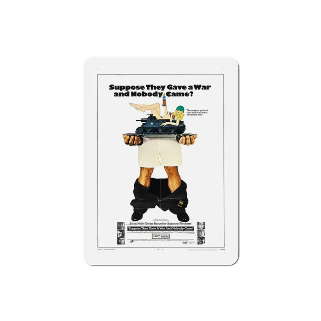 Suppose They Gave a War and Nobody Came 1970 Movie Poster Refrigerator Magnet 2 Inch - The Sticker Space
