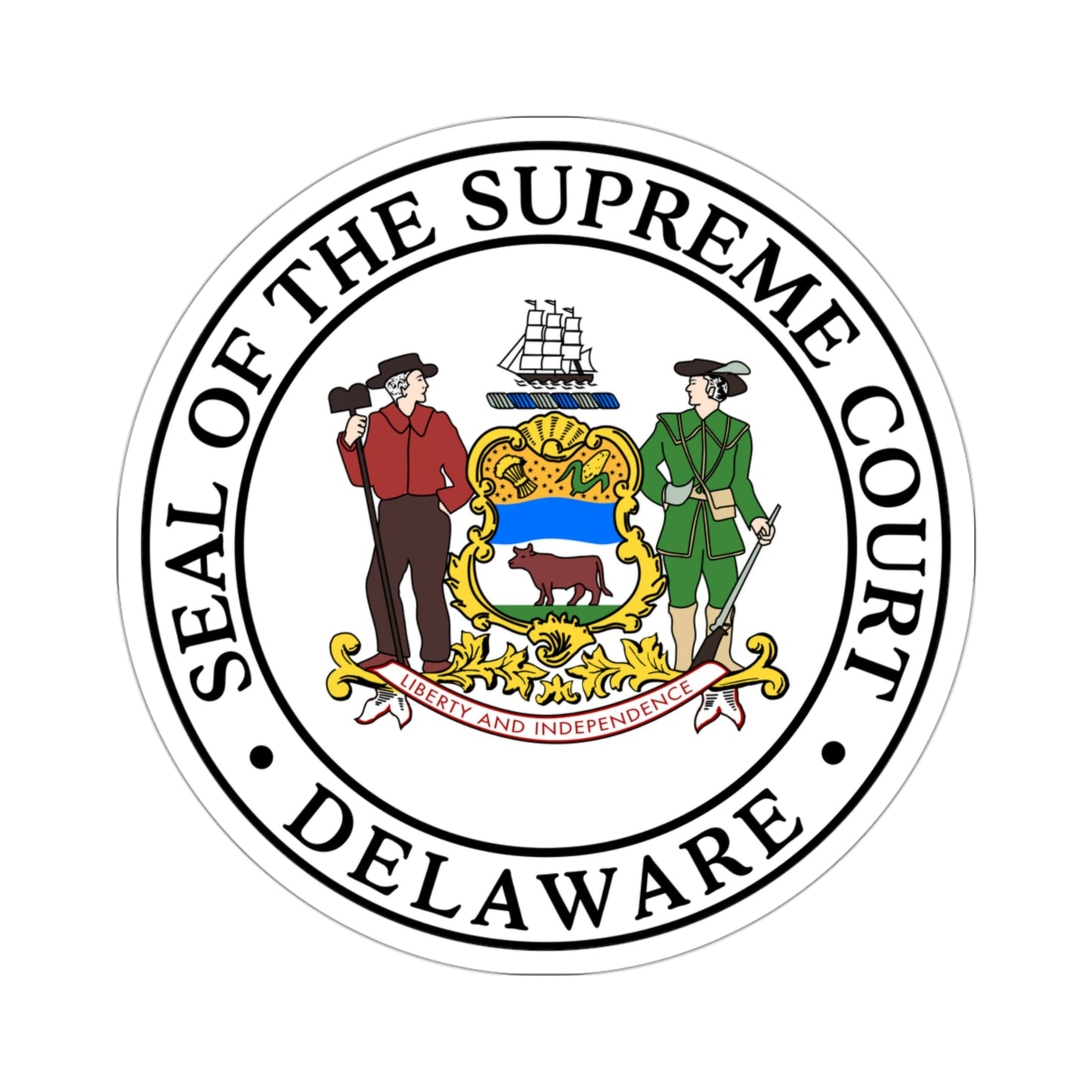 Supreme Court of Delaware STICKER Vinyl Die-Cut Decal-3 Inch-The Sticker Space