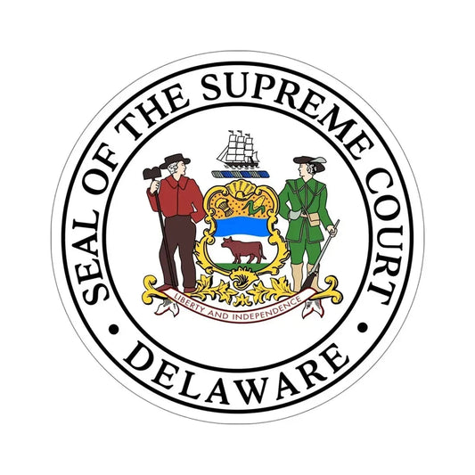 Supreme Court of Delaware STICKER Vinyl Die-Cut Decal 6 Inch - The Sticker Space