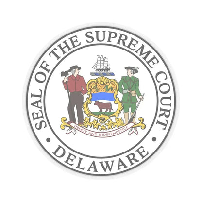 Supreme Court of Delaware - STICKER Vinyl Kiss-Cut Decal 6 Inch Transparent - The Sticker Space