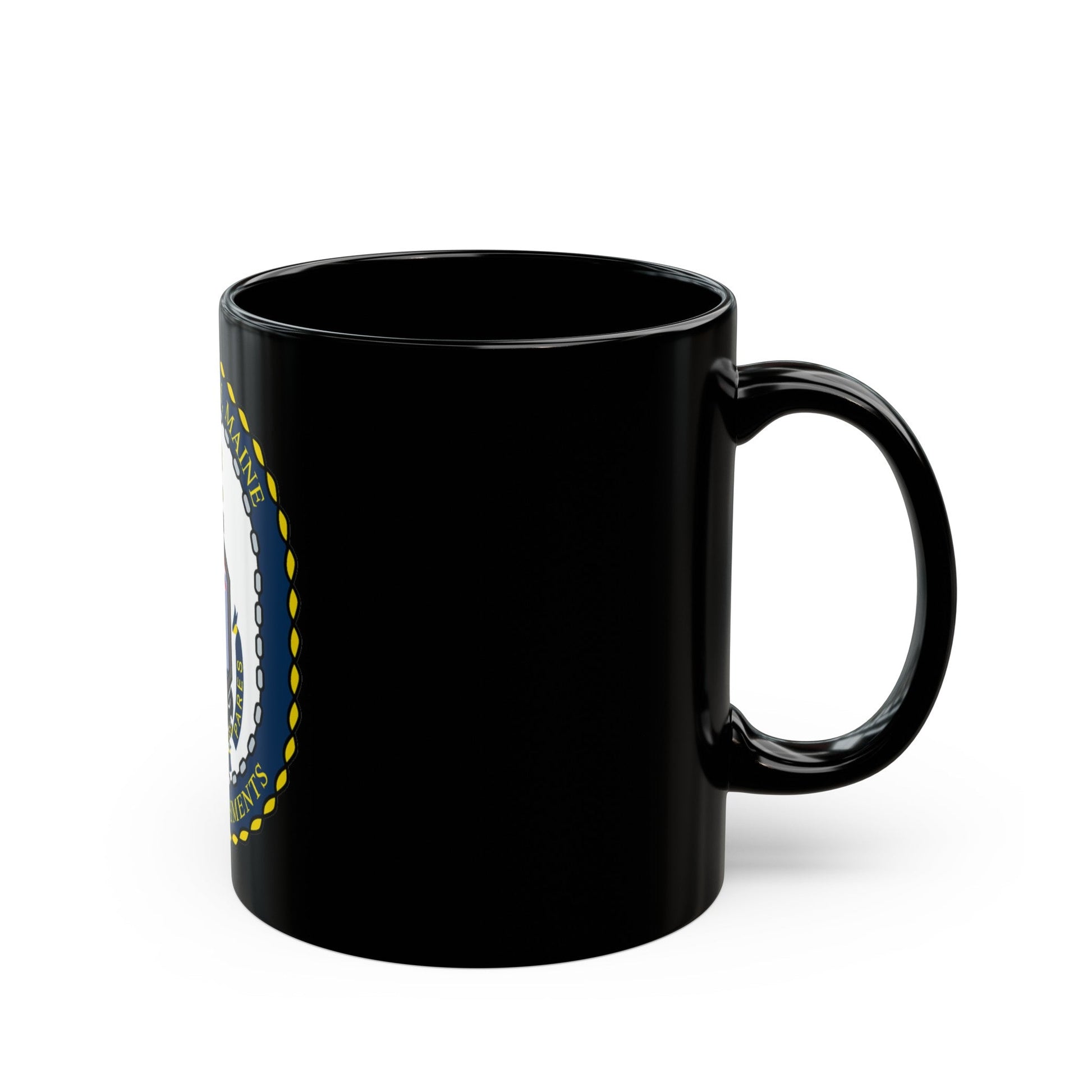 SUPSHIP Bath ME Detach (U.S. Navy) Black Coffee Mug-The Sticker Space