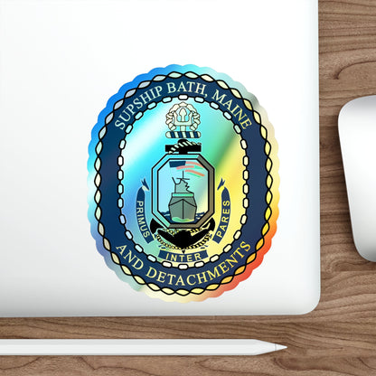 SUPSHIP Bath ME Detach (U.S. Navy) Holographic STICKER Die-Cut Vinyl Decal-The Sticker Space