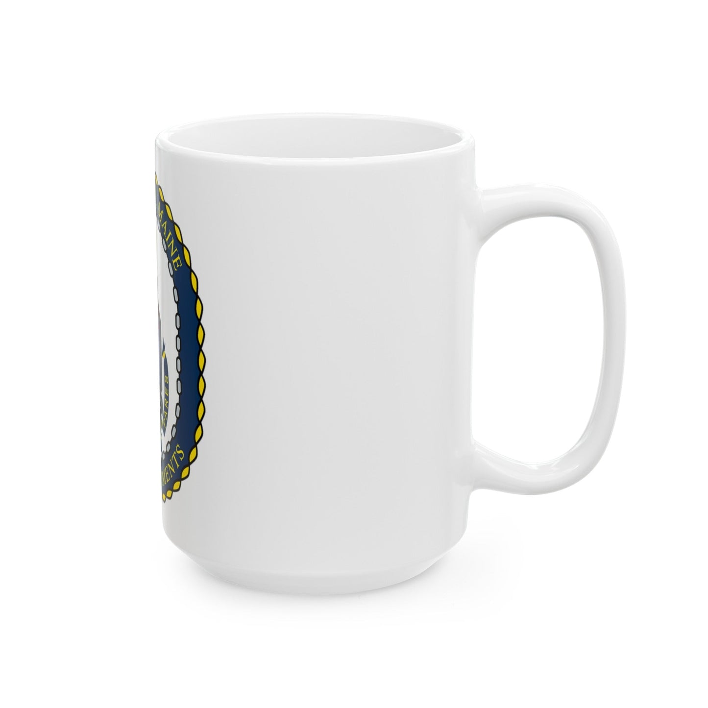 SUPSHIP Bath ME Detach (U.S. Navy) White Coffee Mug-The Sticker Space