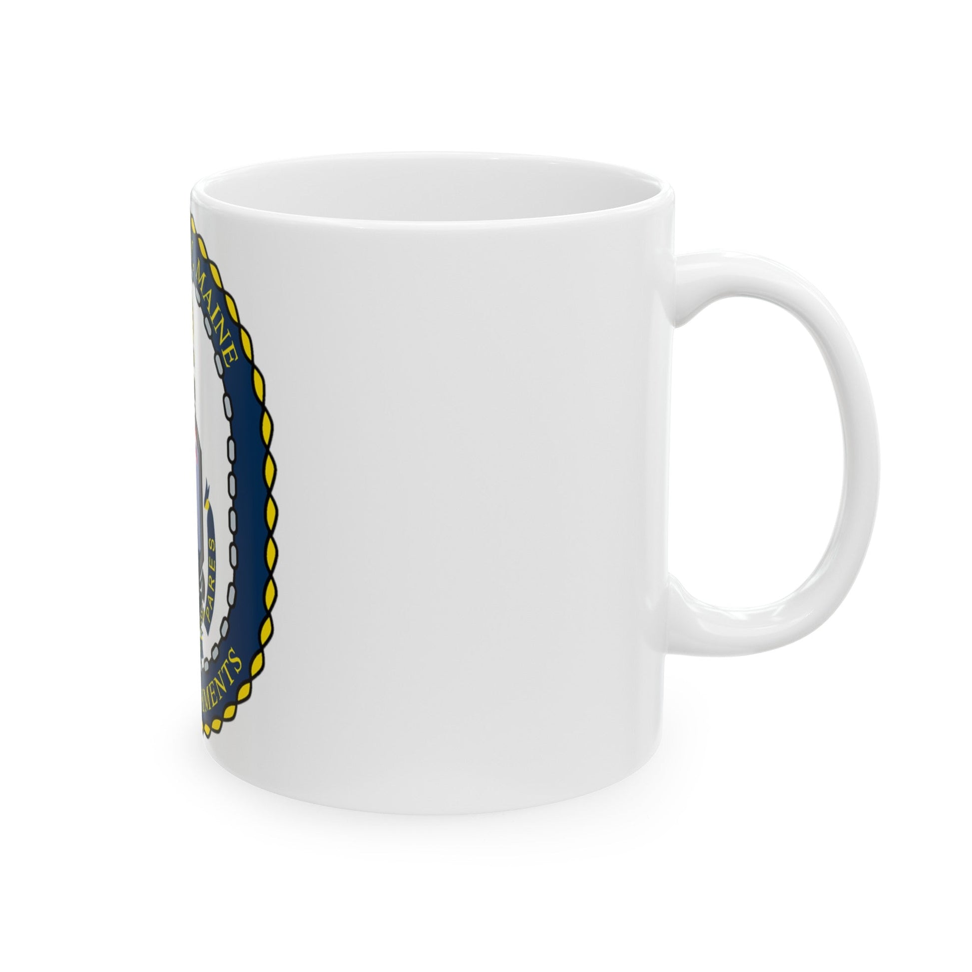 SUPSHIP Bath ME Detach (U.S. Navy) White Coffee Mug-The Sticker Space