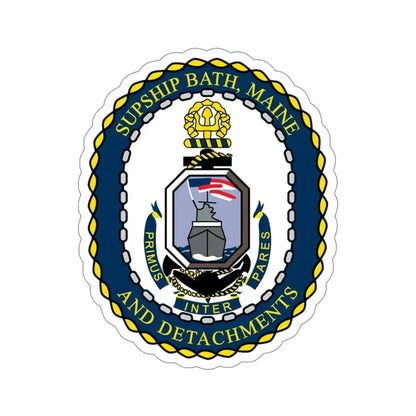 SUPSHIP Bath ME Detach (U.S. Navy) STICKER Vinyl Die-Cut Decal 6 Inch - The Sticker Space