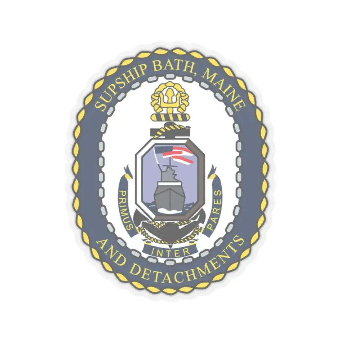 SUPSHIP Bath ME Detach (U.S. Navy) STICKER Vinyl Kiss-Cut Decal 6 Inch Transparent - The Sticker Space