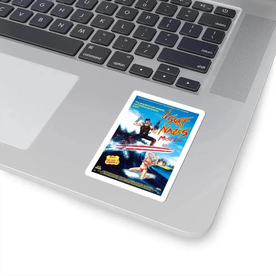 SURF NAZI'S MUST DIE 1987 Movie Poster - STICKER Vinyl Kiss-Cut Decal - The Sticker Space