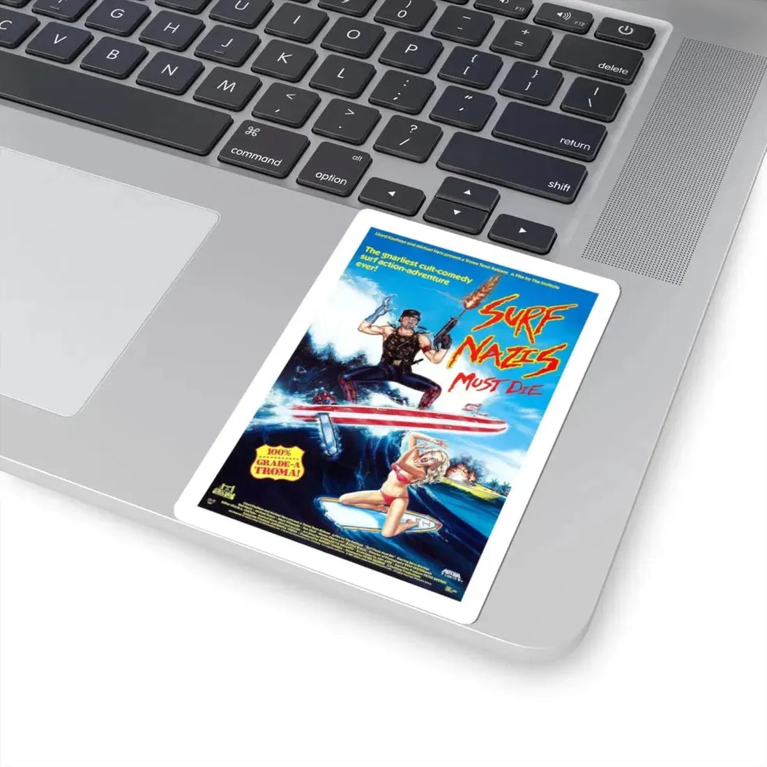 SURF NAZI'S MUST DIE 1987 Movie Poster - STICKER Vinyl Kiss-Cut Decal - The Sticker Space