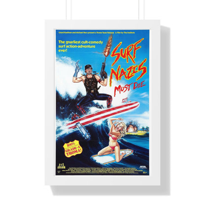 SURF NAZI'S MUST DIE 1987 - Framed Movie Poster-16″ x 24″-The Sticker Space