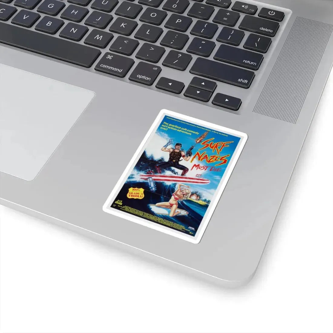 Surf Nazis Must Die 1987 Movie Poster - STICKER Vinyl Kiss-Cut Decal - The Sticker Space