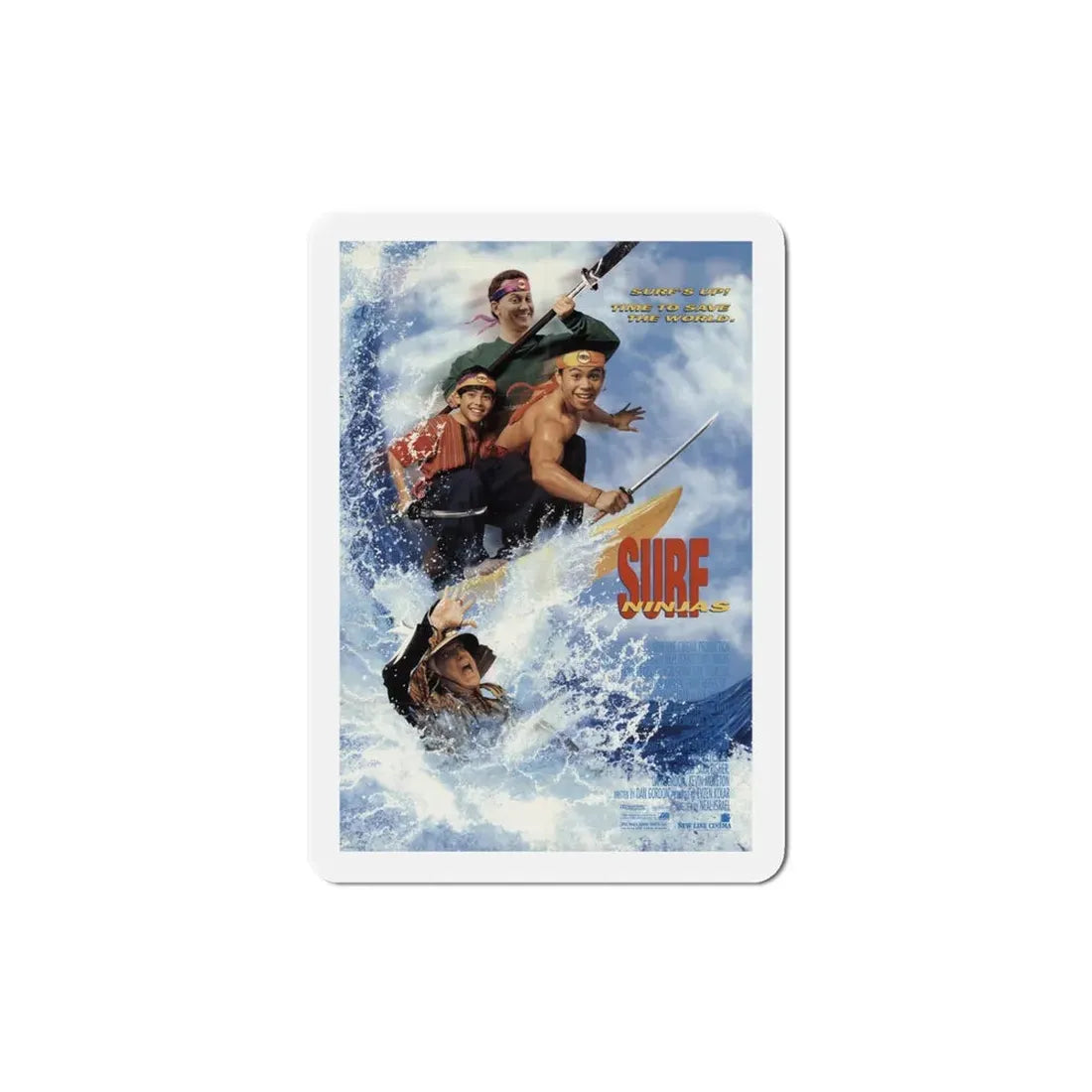 Surf Ninjas 1993 Movie Poster Refrigerator Magnet 4 Inch - The Sticker Space
