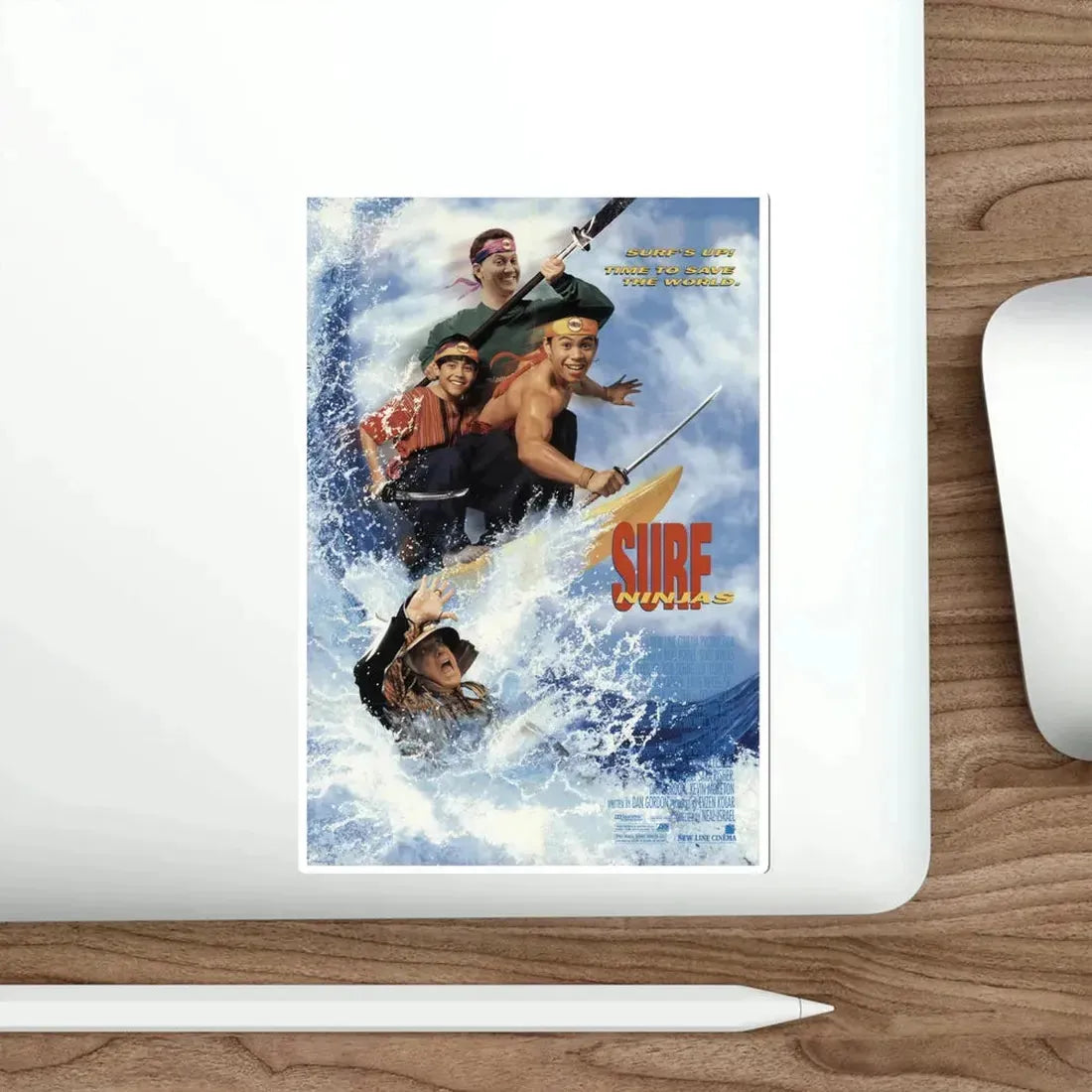 Surf Ninjas 1993 Movie Poster STICKER Vinyl Die-Cut Decal - The Sticker Space