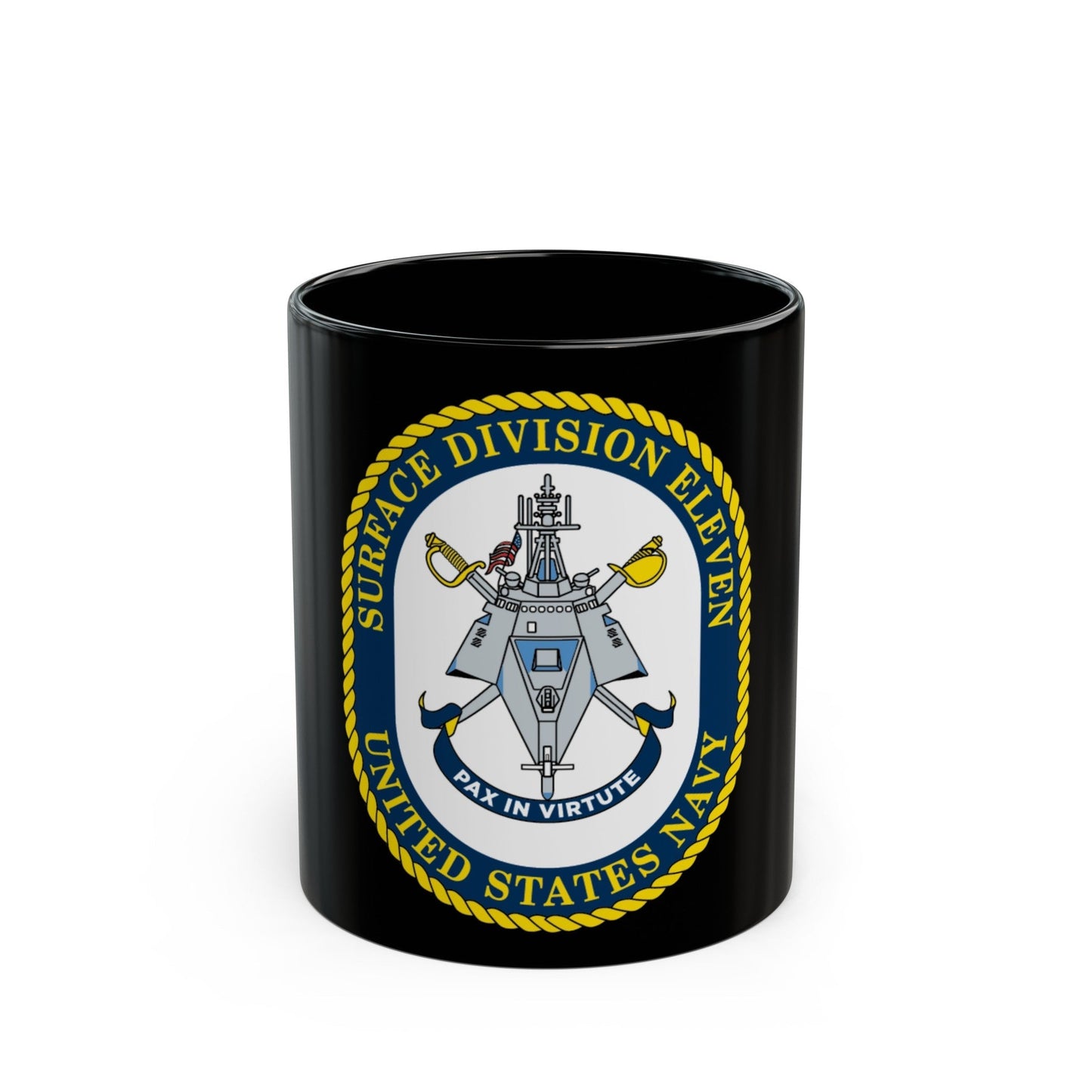 Surface DIV 11 USN (U.S. Navy) Black Coffee Mug-11oz-The Sticker Space