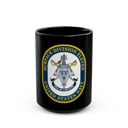 Surface DIV 11 USN (U.S. Navy) Black Coffee Mug-15oz-The Sticker Space