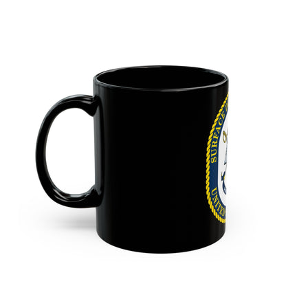 Surface DIV 11 USN (U.S. Navy) Black Coffee Mug-The Sticker Space