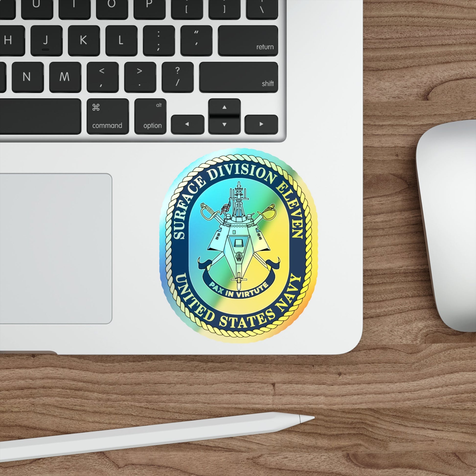 Surface DIV 11 USN (U.S. Navy) Holographic STICKER Die-Cut Vinyl Decal-The Sticker Space