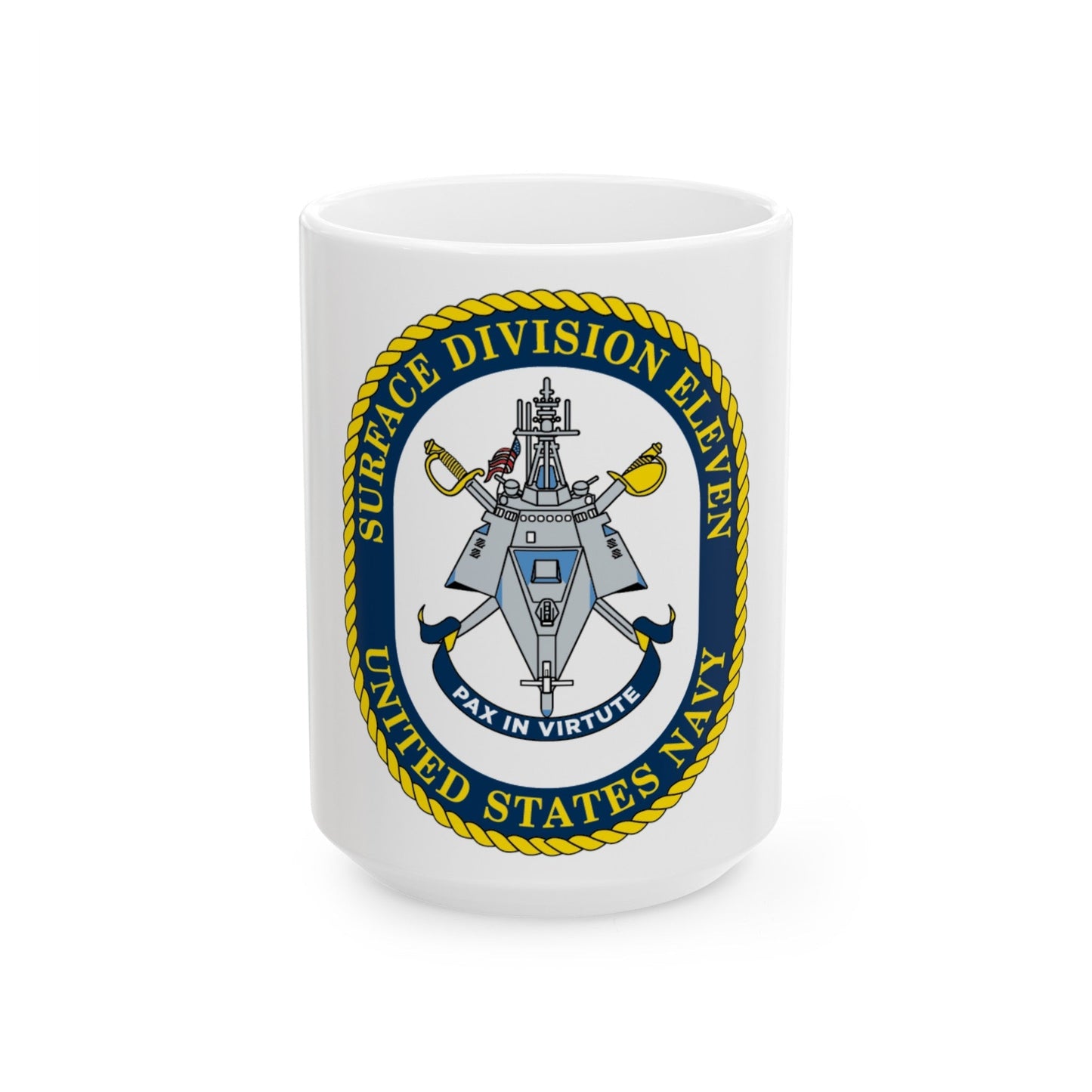 Surface DIV 11 USN (U.S. Navy) White Coffee Mug-15oz-The Sticker Space