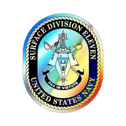 Surface DIV 11 USN (U.S. Navy) Holographic STICKER Die-Cut Vinyl Decal 2 Inch Holographic - The Sticker Space