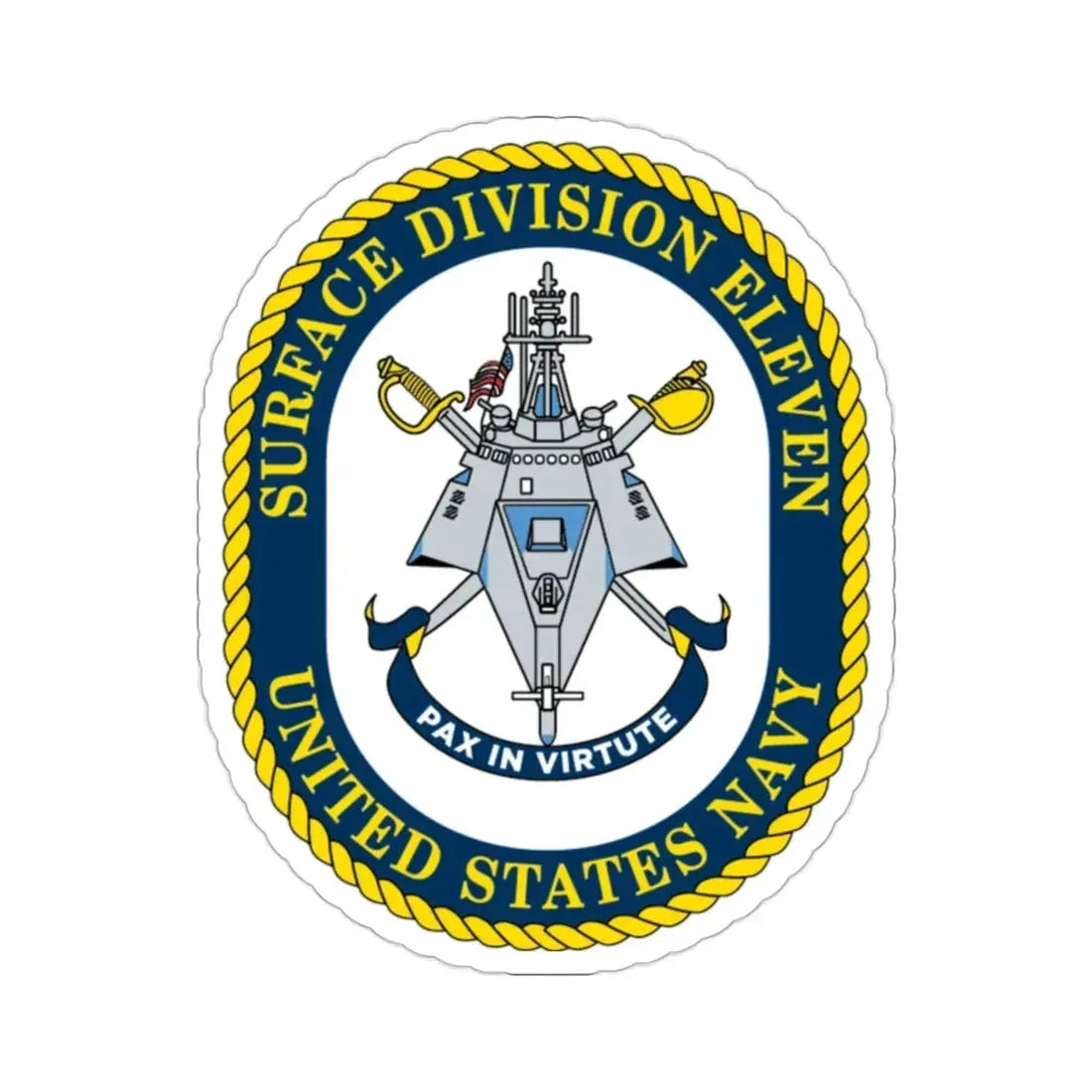 Surface DIV 11 USN (U.S. Navy) STICKER Vinyl Die-Cut Decal 2 Inch - The Sticker Space