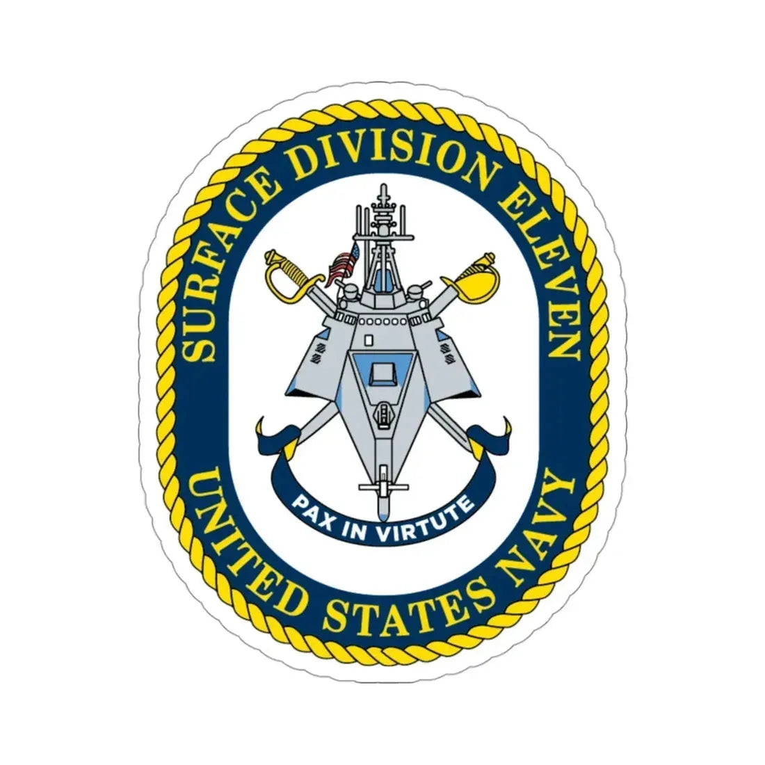 Surface DIV 11 USN (U.S. Navy) STICKER Vinyl Die-Cut Decal 3 Inch - The Sticker Space