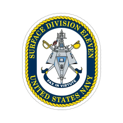 Surface DIV 11 USN (U.S. Navy) STICKER Vinyl Die-Cut Decal 4 Inch - The Sticker Space