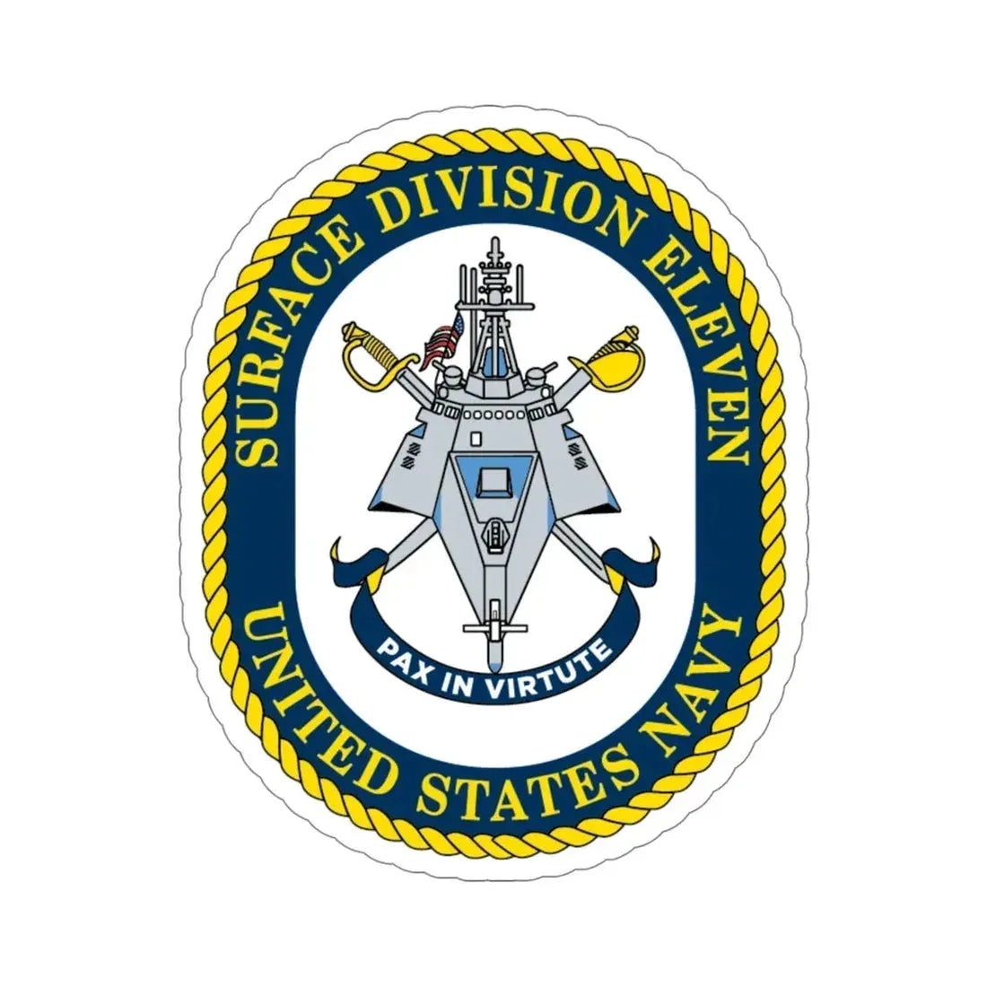 Surface DIV 11 USN (U.S. Navy) STICKER Vinyl Die-Cut Decal 5 Inch - The Sticker Space